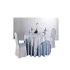 Polyester Material and Round Shape Luxury royal blue hotel banquet wedding party table cloth