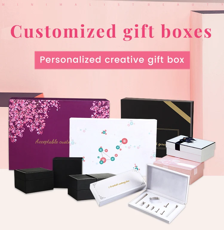customized logo paper perfume gift box printing new design
