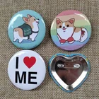 Nickel-free Badge Round Oem Mini Custom Size 37mm 44mm 58mm Round Heart Pin Button Badge
