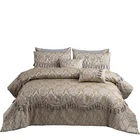 KOSMOS dubai luxury jacquard home bedding cover factory new design bed comforter set