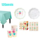 2020 New Arrivals Custom Ice Cream Theme Summer Party Supplies for Kids Birthday