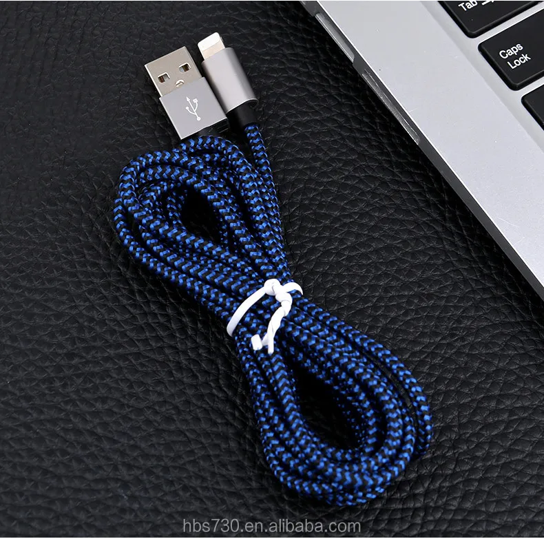 Hot sell Braided for lighting charging cables metal connector micro usb cable data transfer charging usb cable - ANKUX.COM