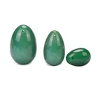 Natural Aventurine Crystal Semi Precious Stone Egg Jade Massage Yoni Eggs For Vaginal Exercise