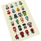 Children Boys Cartoon Hero Decorativc PVC Sticker