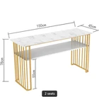 Nail Table Colorful Color Salon Spa Double Nail Table Manicure Table