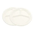 Biodegradable eco friendly one time sugarcane bagasse paper compostable plate