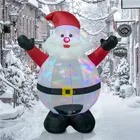 Holiday Good Quality Factory Directly 126cm Tall Holiday Decoration Inflatable Hollow Santa Claus