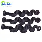 Grade 8A full cuticle aligned body wave hair bundles peruvian human hair extensions shedding and tangle free