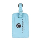 Funny Travel Accessories Custom logo Leather Luggage Bag Tag