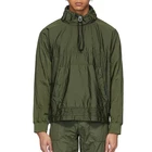 Custom logo hot selling mens fashion comfortable oversize pullover hoodies Khaki Nylon Metal Ripstop Jacket
