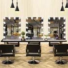 table led bulbs rectangle 80*60cm large size barbershop mirrors
