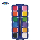 GOOD QUALITY AND REASONABLE PRICE 12 SEMI MOIST WATERCOLOR SET SUPPLIED BY OEM FACTORY