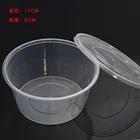 100pcs Disposable 2compartment plastic take away bento lunch box food container