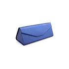 PU Leather Triangle eye glasses box Pouch Sunglasses Folding Sunglass Glasses storage Case
