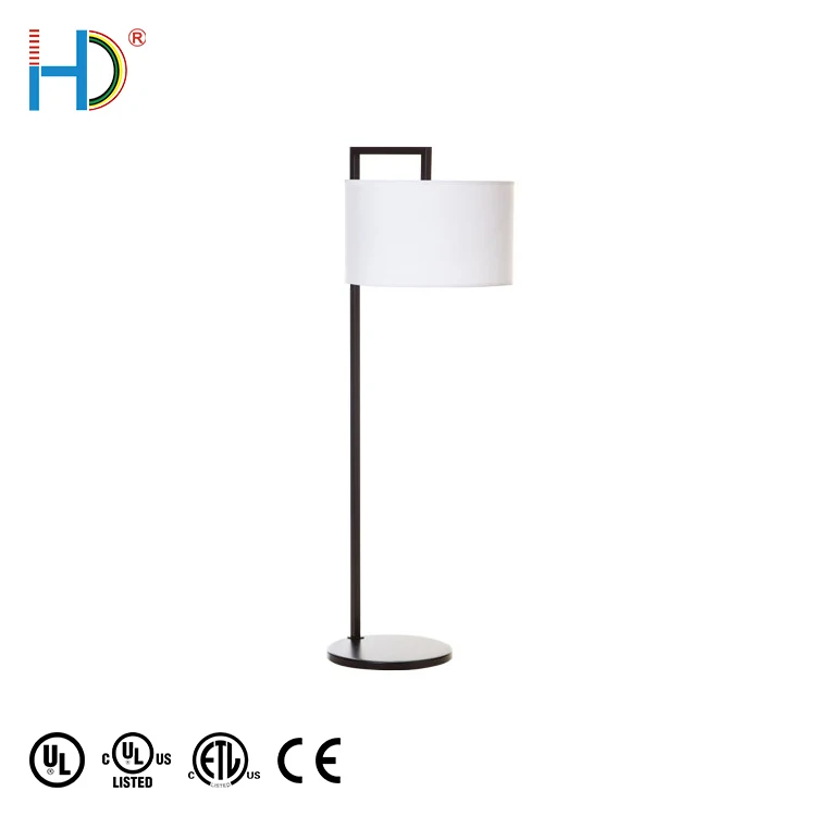 Modern Designer Metal White Fabric Floor Lamp