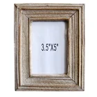 Photo Frame Photo Frame Manufacturer Luckywind Farmhosue Sandblasting Shanty Chic Primitive Handmade Whitewashed Wooden Photo Frame 3.5''x5''