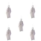 Terrorist Grey Cloak White Clothes Halloween Big Size Skeleton Haunted House Decoration Halloween Skeleton Pendant