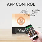 AZAN Clock APP control smart digital blue tooth quran stand muslim reading kids touch lamp quran cube speaker