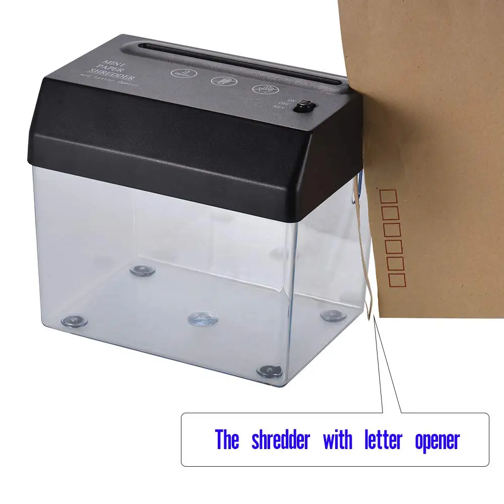 mini portable usb paper shredder cutter strip cut