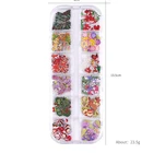 Nail Art Stickers BIN Professional 12 Styles Mixed 3D Nail Art Wood Pulp Stickers For Girls