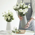 New large Scrub coarse pottery ceramic flower vases for wedding