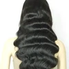 Best selling virgin Cuticle hair top quality Pre plucked silk base full lace wig with wavy hair