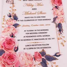 Wedding Card Card Wedding Card Custom 3mm Silk Screen Acrylic Wedding Invitation Card