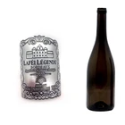 hot selling wedding custom vintage metal wine label sticker