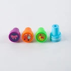 Graphic Customization Stamp Custom Cut Lovely Gadget Plastic Mini Toy Self-inking Round Shape Stamp