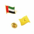 National Day Gifts UAE US Flag Metal Enamel Lapel Pin Badges China
