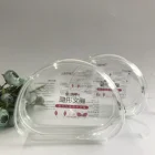 Customized transparent waterproof printed garment underwear packaging pvc zipper bag with handle