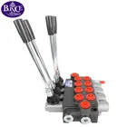 Hydraulic Valve Hydraulic Distributor Of 1-7 Section Control Valve 80L Operated By The Joystick For Loaders