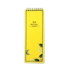 Custom printed color coil notebooks soft leather cover spiral coil notebook portable notebook