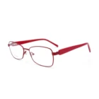Wenzhou Higo full rim eye glasses titanium optical frame with acetate temple wholesale