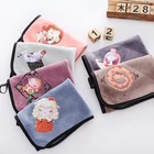 Printed Towel Set Customized Logo Printed Soft Touch Kids Square Towel Set 100% Cotton