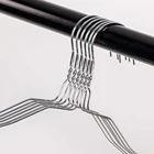 Iron Hanger Iron Laundry Metal Wire Hanger Cheap Slim Silver Iron Wire Metal Clothes Laundry Hanger