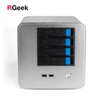 RGeek Custom OEM Mini ITX ATX PC Tower Chassis 4 Bay Nas Storage Server Cases