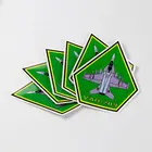 Cartoon Christmas Window Sticker Animal Character Die Cut Waterproof Promotional