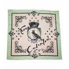 100% silk printing manual crimping square scarf colorful scarves