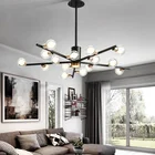 Zhongshan modern glass nordic light pendants large chandelier modern
