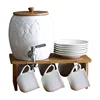white european porcelain ceramic afternoon coffee fruit tea cup pot sets