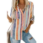 Blouse Women Sweet Enough Striped Button Down Top Blouse
