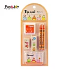 Fun&Joy Factory Price Cute Cartoon Custom DIY Animal Image Decoration Wood Rubber Stamp Set