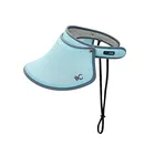 VVC Sun Sports Visor Hat UPF 500+ Foldable Women Lady Wide Brim UV protection Visor Golf Beach Cap Hat