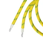Dual core tin plated silicone fiberglass braid wire 20awg 22awg 24awg 26awg 28awg