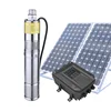 Liyuan Manufacture1.5hp Solar Submersible Pump 2 inch 3 inch diameter water submersible deep well pumps LED fountain solar pumps