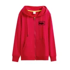 Wholesale Custom Own Logo Women Or Men Dress Heavyweight Cotton Sweatshirt Hoodie With Zipper