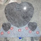 Stone Monuments And Headstones Red Granite Heart Shape Headstone Stone Polished Monument Gravestone