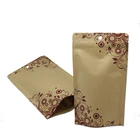 Window stand up kraft pouches zipper bag packaging pouch packing