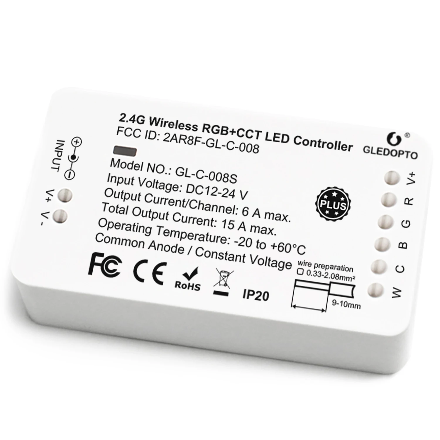 Gledopto ZigBee 3.0 gateways RGB+dual white color changing DC12-24V wifi and remote control Led Dimmer - ANKUX.COM